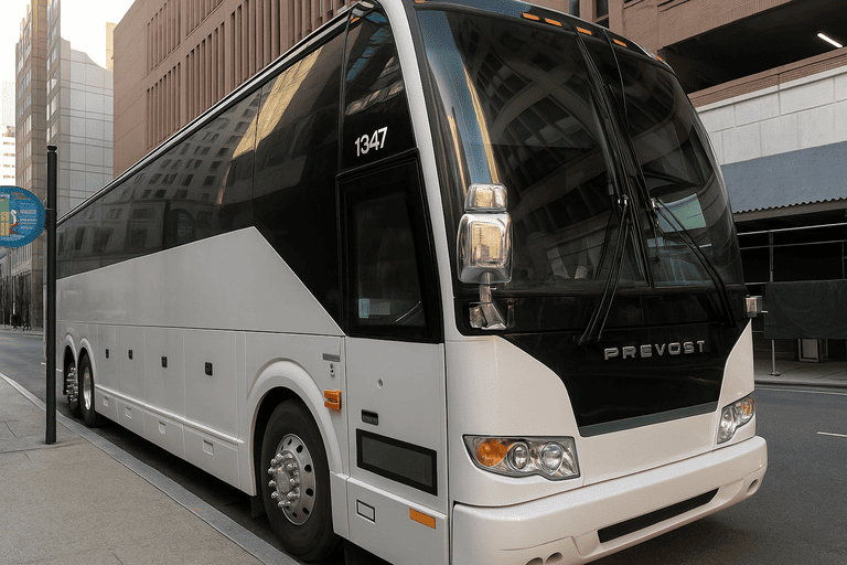 a Charter Bus Rental Hackensack coach bus
